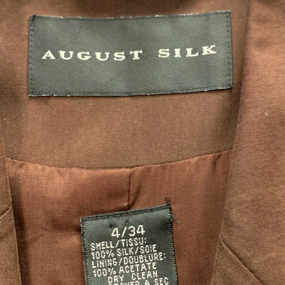 August Silk Chocolate Brown Blazer - Picture 6 of 6
